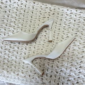 Lulus White Pearl Heels